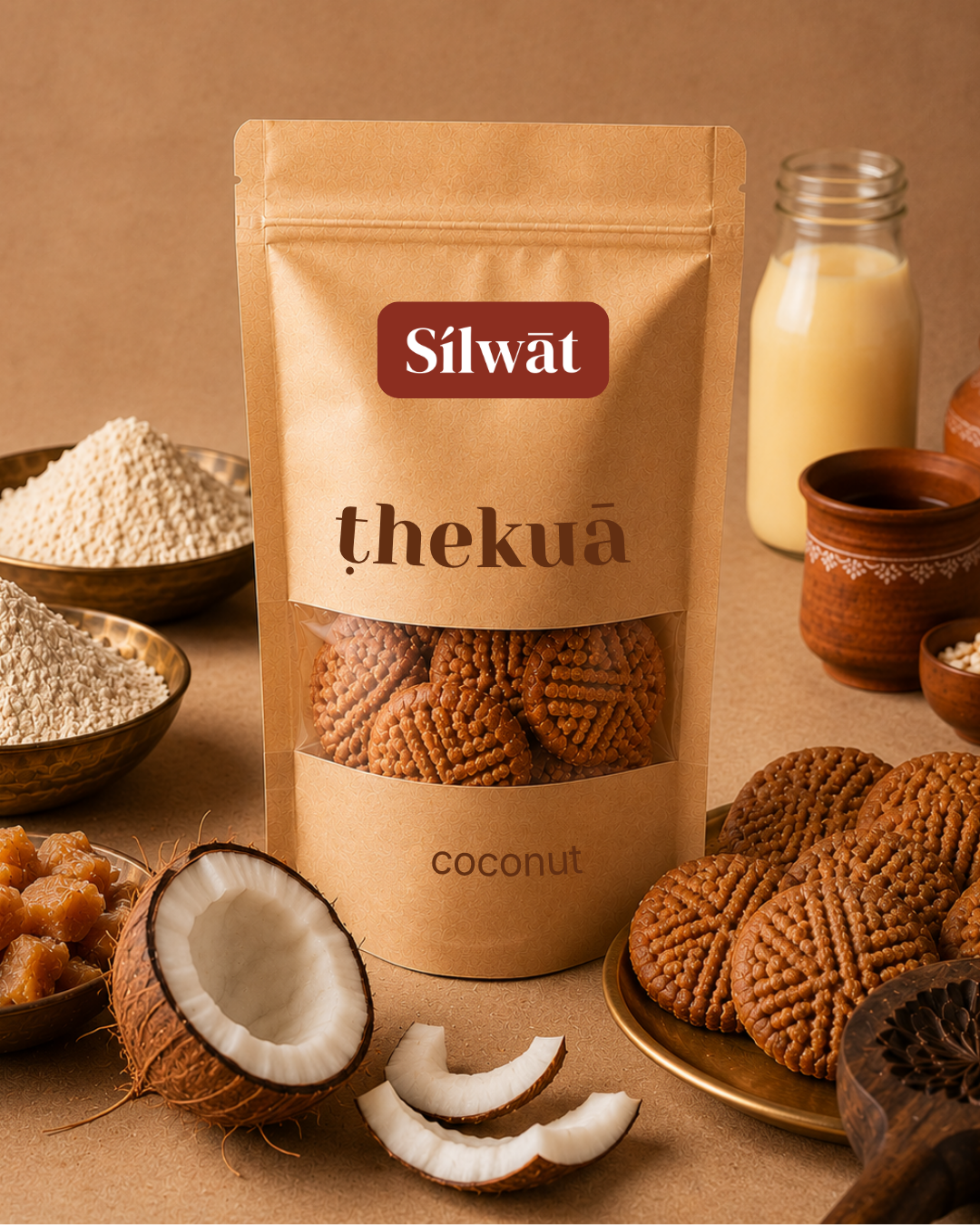 ṭhekuā - coconut